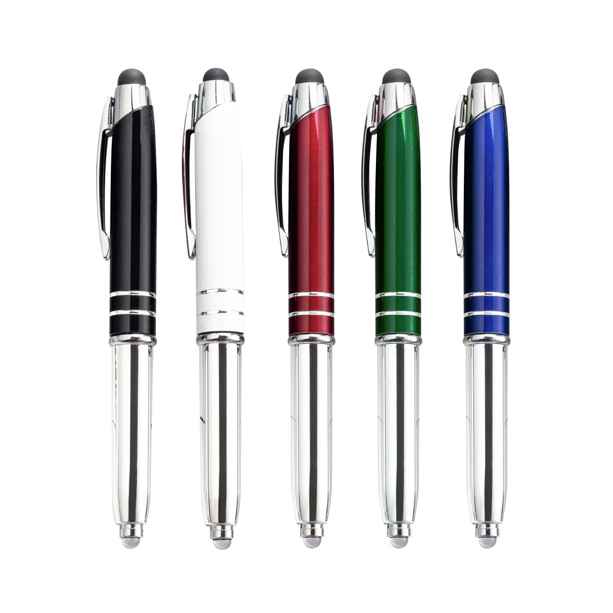 3 in 1 Stylus Metal Pen with LED
